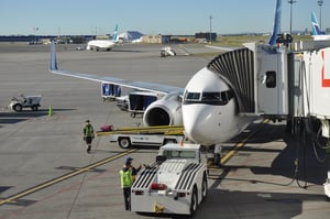 Plane ready for boarding