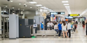 Airport security line